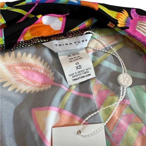 NWT Trina Turk “Tahitian Floral”Coverup Tunic Dress Size XS - Picture 15 of 17